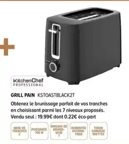 Gitem KitchenChef PROFESSIONAL GRILL PAIN offre