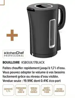 Gitem KitchenChef PROFESSIONAL BOUILLIOIRE KSBOUIL17BLACK offre