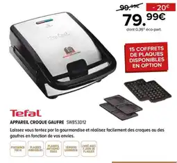Gitem Tefal appareil croque gaufre offre