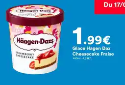 Hmarket Häagen-dazs glace cheesecake fraise offre