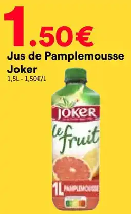 Hmarket Joker jus de pamplemousse offre