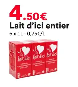 Hmarket Lait d’ici entier offre