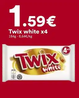 Hmarket Twix twix white x4 offre
