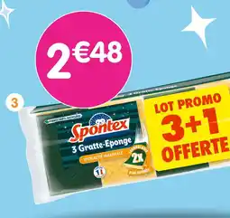 b&m Spontex eponges 3+1 offerte offre