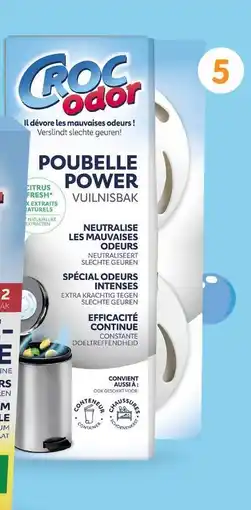 b&m Croc odor lot de 2 désodorisants poubelle offre