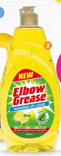 b&m Elbow grease liquide vaisselle offre