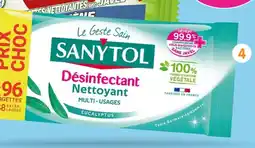 b&m Sanytol pack de 96 lingettes offre