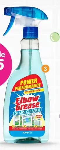 b&m Elbow grease nettoyant vitre offre