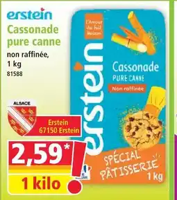 Norma Erstein cassonade pure canne offre