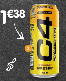 b&m Reign performance energy pineapple head zero sugars explosive energy drink offre