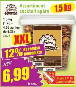 Norma Bon apero assortiment cocktail apéro offre