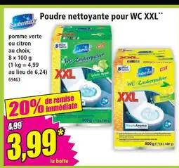 Norma Saubermax poudre nettoyante pour wc xxl offre