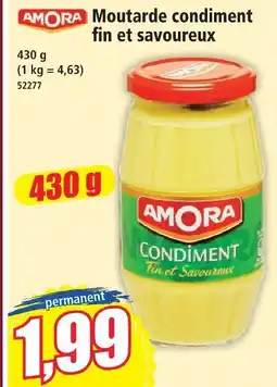 Norma Amora moutarde condiment fin et savoureux offre