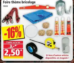 Norma Foire thème bricolage offre