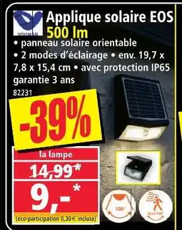 Norma Applique solaire eos 500 lm offre