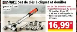 Norma Kraft set de clés à cliquet et douilles offre