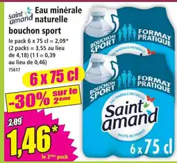 Norma Saint amand eau minérale naturelle bouchon sport offre