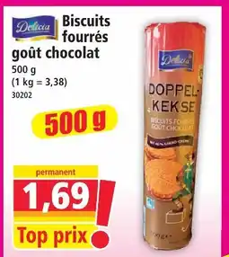 Norma Biscuits fourrés goût chocolat offre