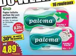 Norma Papier toilette parfum thé vert ou pure white offre