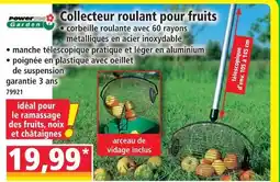 Norma Power garden collecteur roulant pour fruits offre