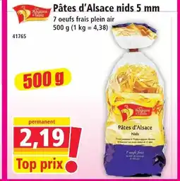 Norma Pâtes d'alsace nids 5 mm offre