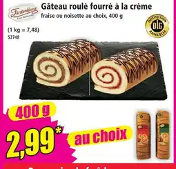 Norma Gâteau roulé fourré à la crème offre