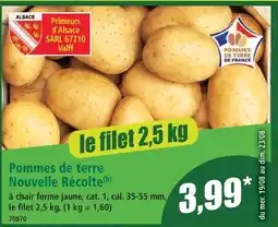 Norma Pommes de terre nouvelle récolte offre