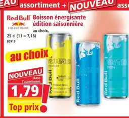 Norma Red bull boisson énergisante édition saisonnière offre