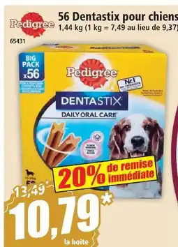 Norma Pedigree dentastix pour chiens offre