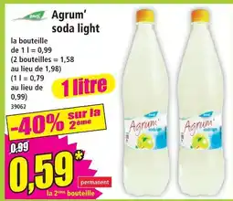 Norma Argum' soda light offre