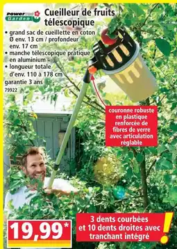 Norma Power garden cueilleur de fruits télescopique offre