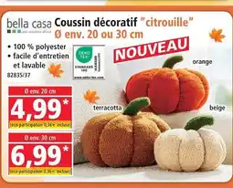Norma Bella casa coussin décoratif “citrouille” ø env. 20 ou 30 cm offre