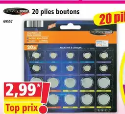 Norma 20 piles boutons offre