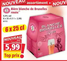 Norma Bière blanche de bruxelles rosée offre