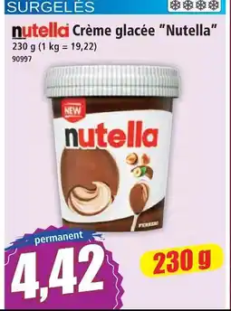 Norma Nutella crème glacée offre