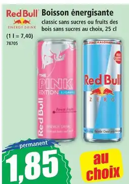 Norma Red bull boisson énergisante offre