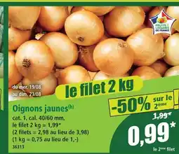 Norma Oignons jaunes offre