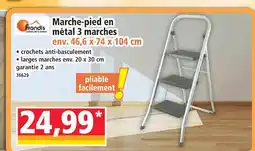 Norma Frandis marche-pied en métal 3 marches offre