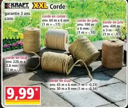 Norma Kraft werkzeuge corde en coton offre