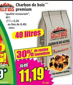 Norma Grill o'bois charbon de bois premium offre