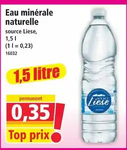 Norma Liese eau minérale naturelle offre
