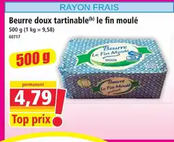 Norma Le fin moulé beurre doux tartinable offre