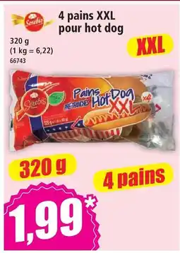 Norma Serebis pains xxl pour hot dog offre