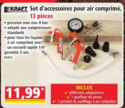 Norma Kraft werkzeuge set d'accessoires pour air comprimé offre