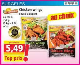 Norma Gut langenhof chicken wings offre