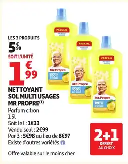 Auchan MR PROPRE Nettoyant sol multi usages offre