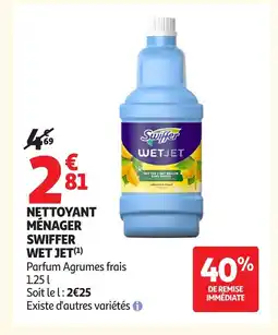 Auchan SWIFFER Nettoyant ménager wet jet offre