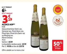 Auchan Alsace aop hve offre