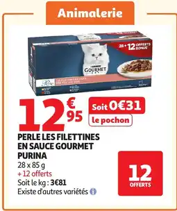 Auchan PURINA Perle les filettines en sauce gourmet offre