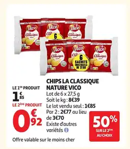 Auchan VICO Chips la classique nature offre